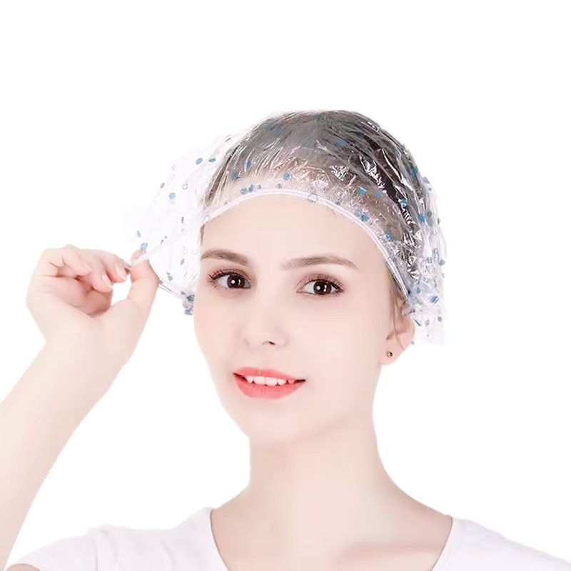 China Disposable High Quality Plastic Handmade Hotel Folding Shower Cap