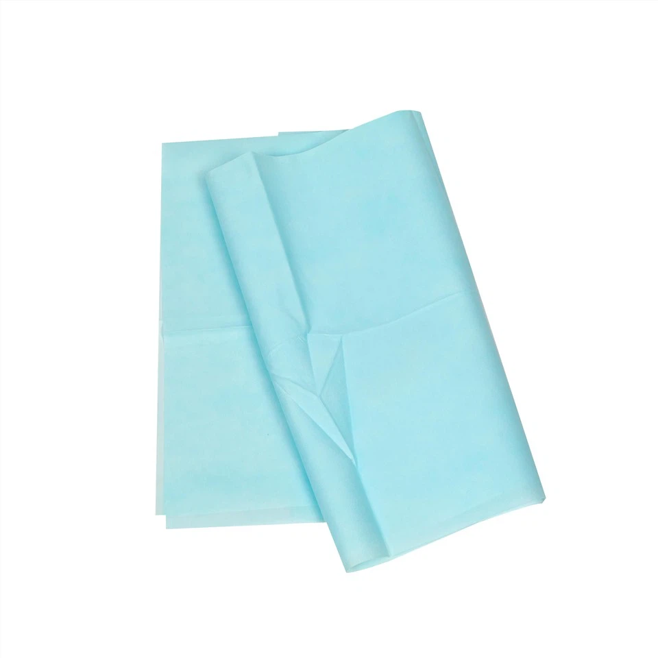 High Quality Nonwoven SMS Blue Soft Bed Sheet Disposable Medical Bed Sheet