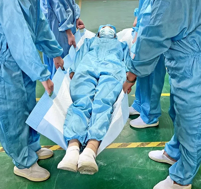 patient transfer sheet with pad patient transfer sheet with pad